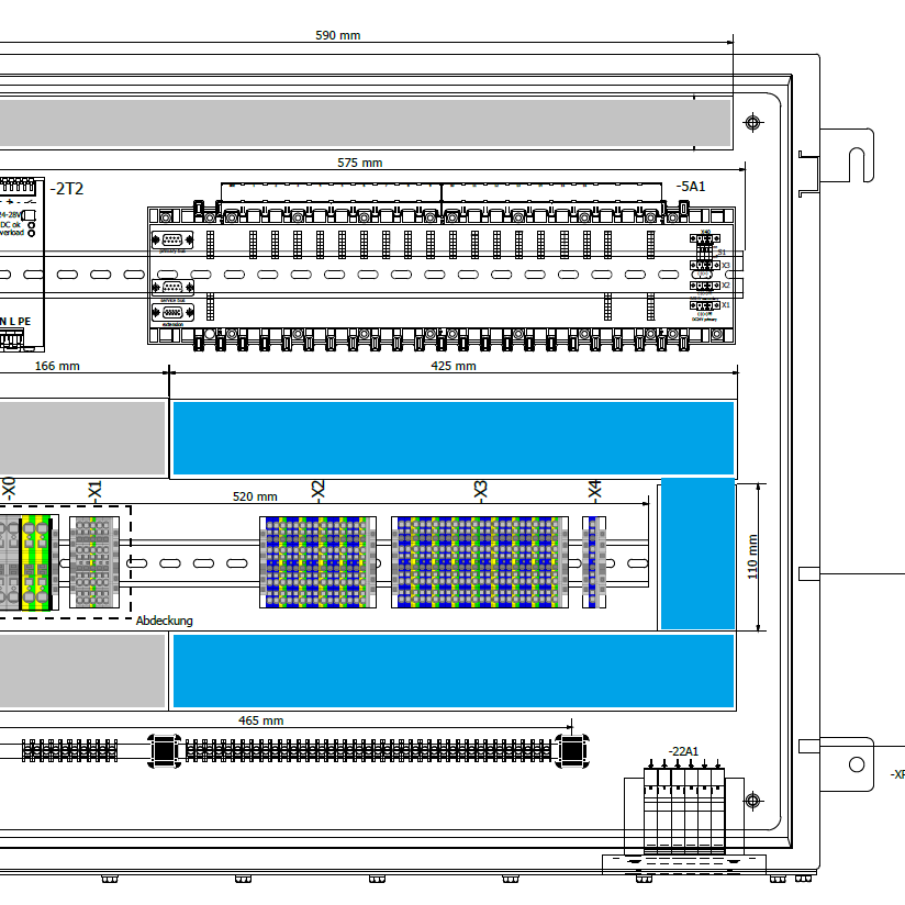 Remote IO Frontansicht Innenansicht