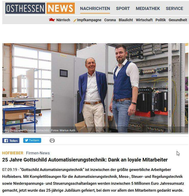 Firmenjubiläum Artikel ON